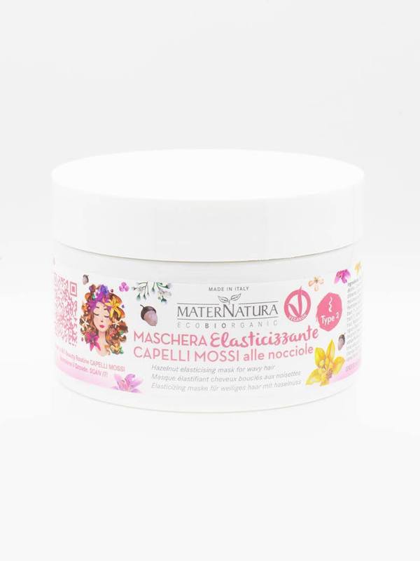 Maschera Elasticizzante Capelli Mossi alla Nocciola - Maternatura