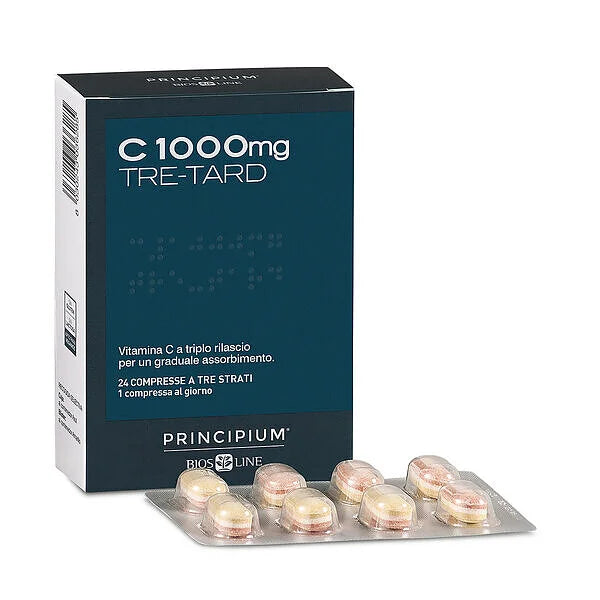 Vitamina C 1000 mg TRE-TARD 24 compresse -Biosline
