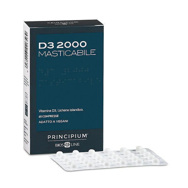 Vitamina D3 2000 masticabile Principium - Biosline