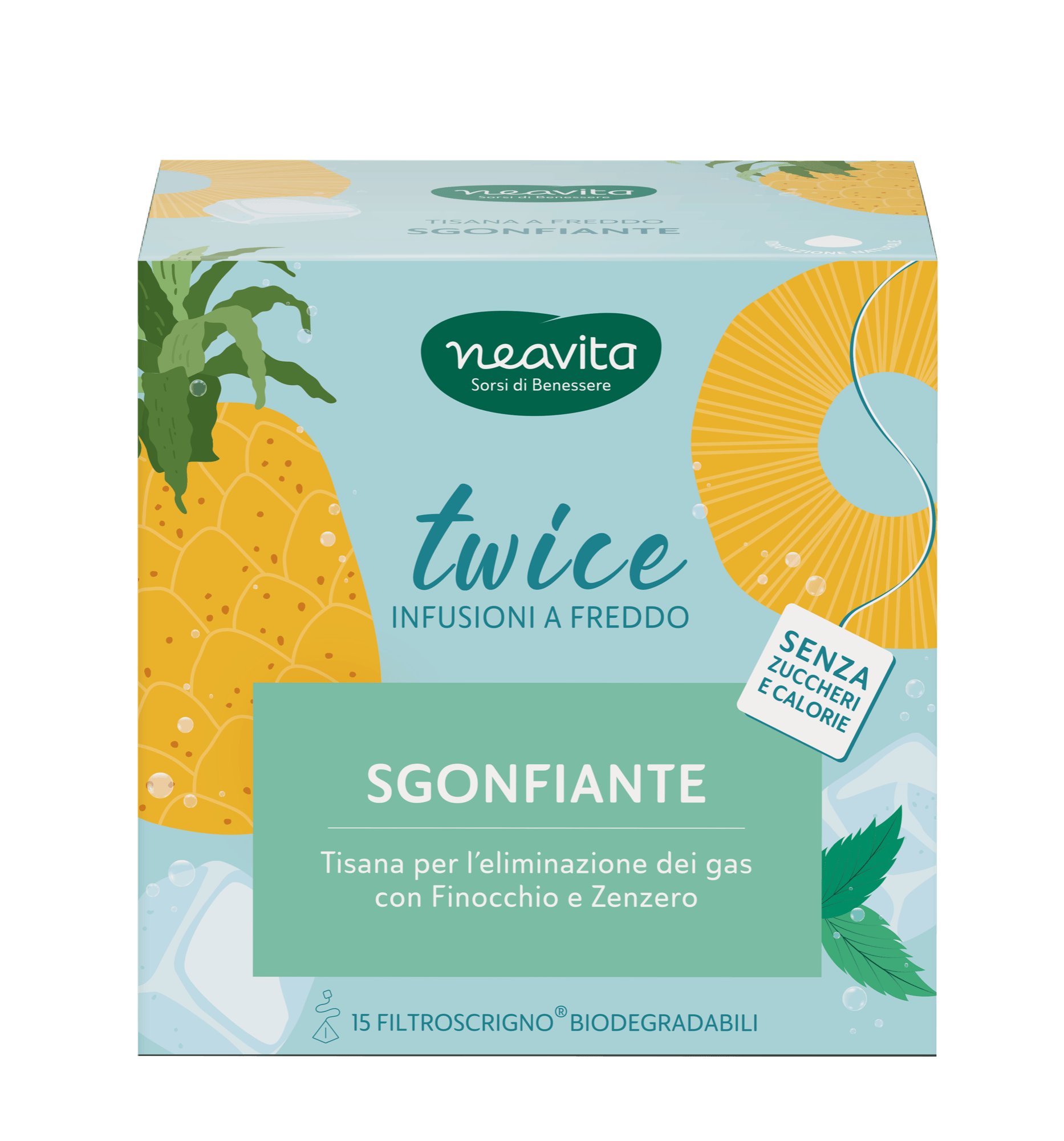 Twice tisana a freddo sgonfiante
