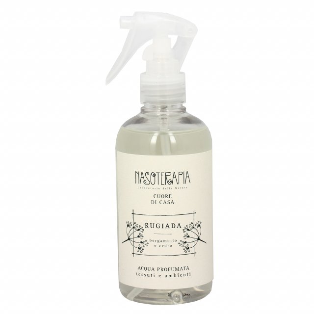 Acqua profumata tessuti e ambiente Nasoterapia- Rugiada: Bergamotto e Cedro