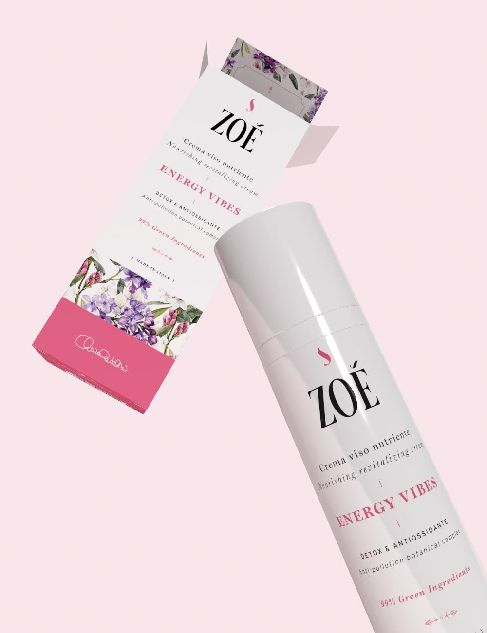 Energy Vibes Crema Viso Nutriente - Zoè Cosmetics