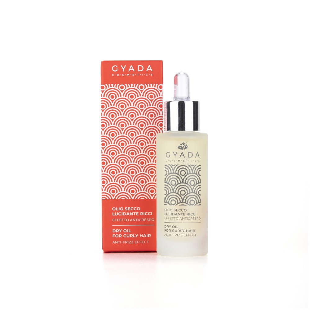 Olio secco lucidante ricci- linea ricci Gyada cosmetics