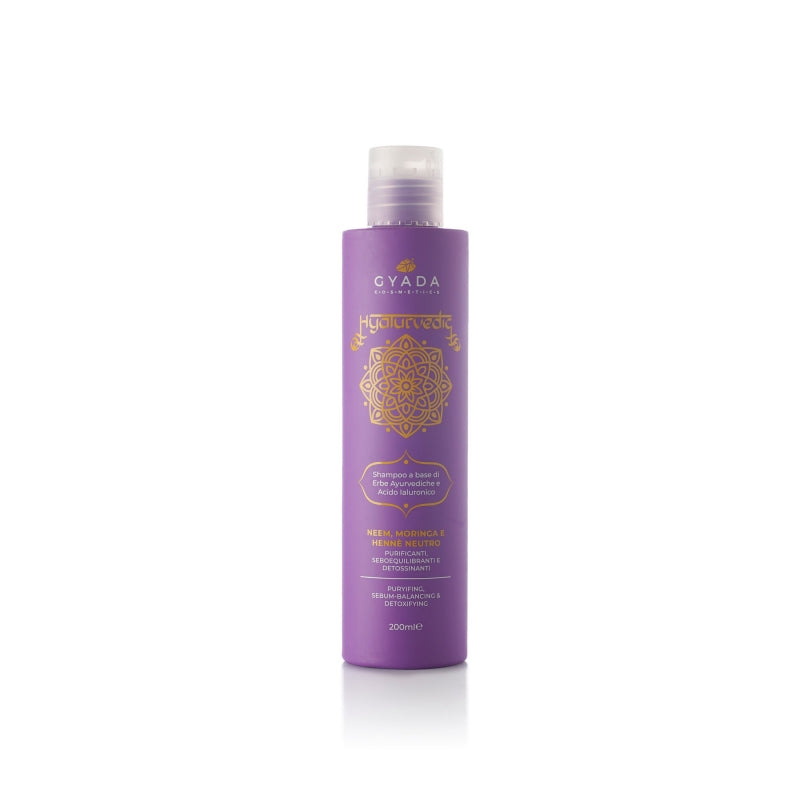 Hyalurvedic Shampoo Purificante (Neem, Moringa, Hennè neutro) - Gyada Cosmetics